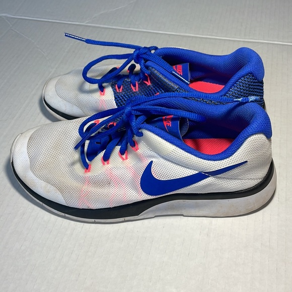 Nike Tanjun Racer WHT/ROYAL/HYPER RED Youth 5. - Picture 3 of 6